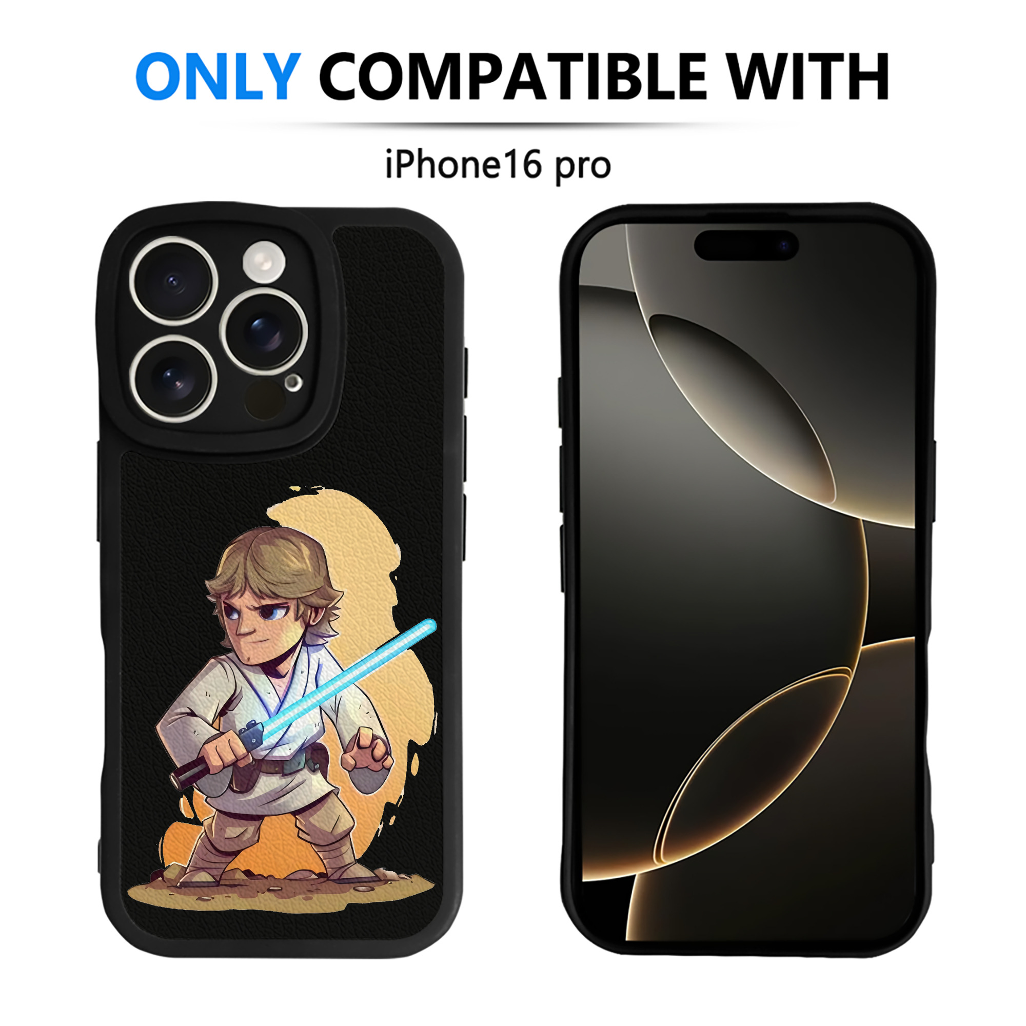 （画像用） スター・ウォーズ Star Wars 【iPhone 16シリーズ対応】シリコンスマホケース（レザー調） 材質：シリコン